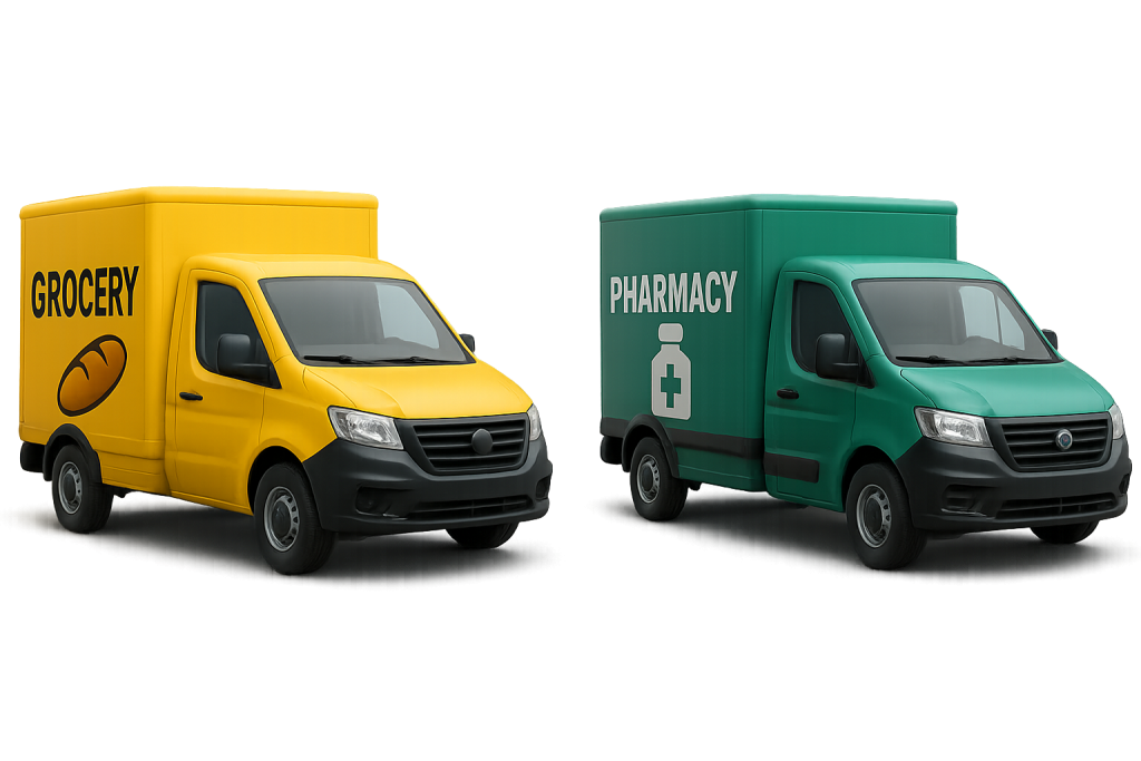 Stag Direct delivery vans Grocery and pharmacy medicine delivery